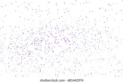 Dark Pink, Blue vector banner with circles, spheres. Abstract spots. Background of Art bubbles in halftone style with colored gradient.
