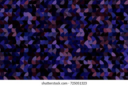 Dark Pink, Blue vector banner with circles, spheres. Abstract spots. Background of Art bubbles in halftone style with colored gradient.