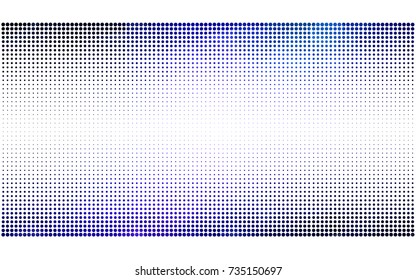 Dark Pink, Blue vector banner set of circles, spheres. Donuts Background. Creative Design Templates. Technology halftone illustration.