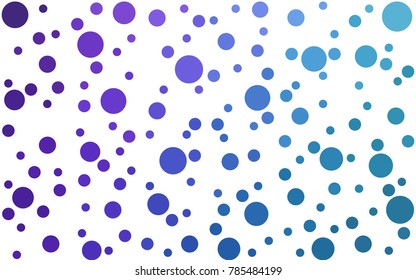 Dark Pink, Blue vector banner set of circles, spheres. Donuts Background. Creative Design Templates. Technology halftone illustration.