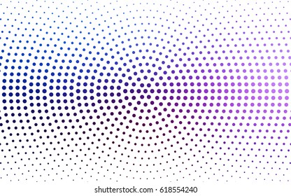 Dark Pink, Blue vector banners set of circles, spheres. Abstract spots. Art Background of bubbles in halftone style with colored gradient.