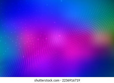 Dark Pink, Blue vector Beautiful colored illustration with blurred circles in nature style. Glitter abstract illustration with blurred drops of rain. Simple design for your web site.