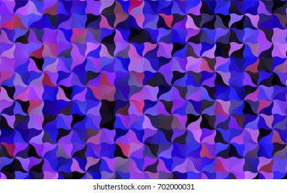 Dark Pink, Blue vector bent pattern. A completely new color illustration in a vague style. A new texture for your design.