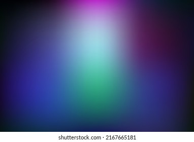 Fondo negro rosa, azul vectorial. Ilustración abstracta de gradiente colorido en estilo borroso. Muestra para tus diseños.