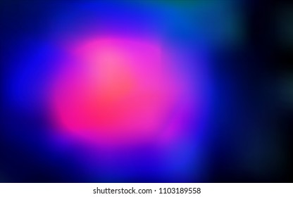 Dark Pink, Blue vector blurred shine abstract cover. Shining colored illustration in a brand-new style. A completely new design for your business.