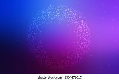 Dark Pink, Blue vector blurred template. Modern abstract illustration with gradient. Background for a cell phone.