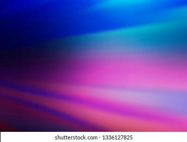 Dark Pink, Blue vector blurred and colored template. Creative illustration in halftone style with gradient. A completely new design for your business.
