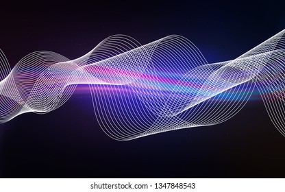 Dark Pink, Blue vector blurred shine abstract texture. An elegant bright illustration with gradient. New way of your design.