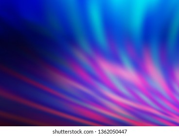 Dark Pink, Blue vector blurred bright pattern. A vague abstract illustration with gradient. The best blurred design for your business.