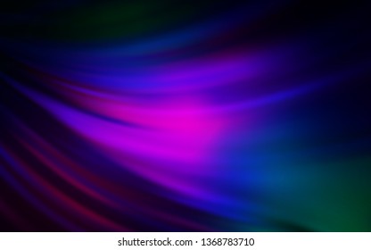Dark Pink, Blue vector blurred shine abstract template. Glitter abstract illustration with gradient design. Background for a cell phone.