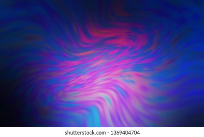 Dark Pink, Blue vector blurred shine abstract background. Creative illustration in halftone style with gradient. The best blurred design for your business.