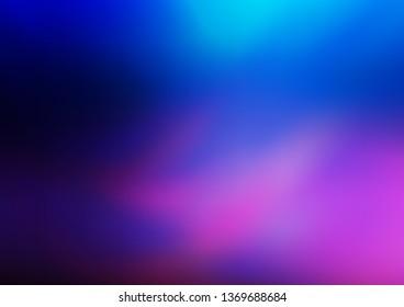 Dark Pink, Blue vector blurred and colored background. Modern geometrical abstract illustration with gradient. Brand new style for your business design.