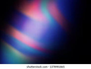 Dark Pink, Blue vector blurred shine abstract background. A vague abstract illustration with gradient. The template for backgrounds of cell phones.