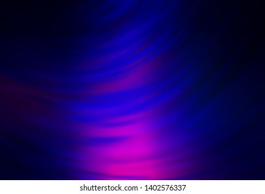 Dark Pink, Blue vector blurred shine abstract template. Glitter abstract illustration with gradient design. New style for your business design.