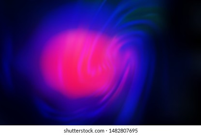 Dark Pink, Blue vector blurred background. Creative illustration in halftone style with gradient. Background for a cell phone.