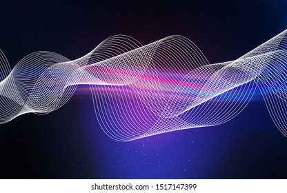 Dark Pink, Blue vector blurred bright template. A completely new colored illustration in blur style. Background for a cell phone.