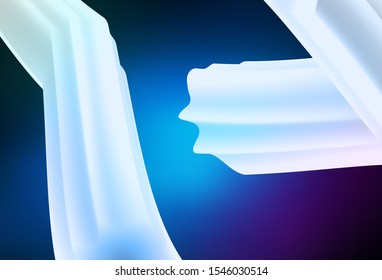 Dark Pink, Blue vector blurred shine abstract template. A completely new colored illustration in blur style. Background for designs.