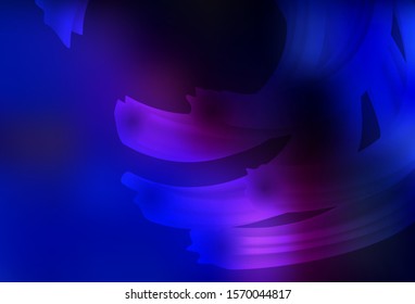 Dark Pink, Blue vector blurred shine abstract template. Modern abstract illustration with gradient. Completely new design for your business.