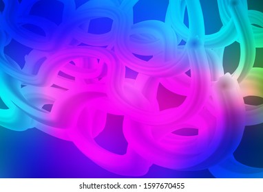 Dark Pink, Blue vector blurred shine abstract background. A completely new colored illustration in blur style. Elegant background for a brand book.