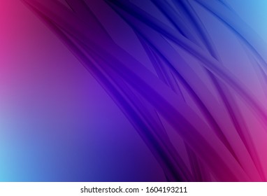 Dark Pink, Blue vector blurred shine abstract template. A completely new colored illustration in blur style. Smart design for your work.
