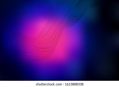 Dark Pink, Blue vector blurred shine abstract background. A completely new colored illustration in blur style. New style design for your brand book.