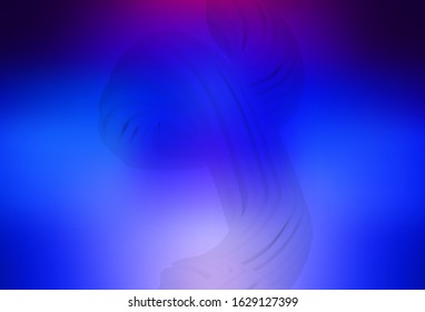 Dark Pink, Blue vector blurred shine abstract texture. Creative illustration in halftone style with gradient. Completely new design for your business.