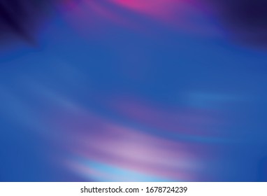 Dunkelrosa, Blaue Vektorunschärfe und farbiges Muster. Moderne abstrakte Illustration mit Farbverlauf. Das beste unscharfe Design für Ihr Unternehmen.
