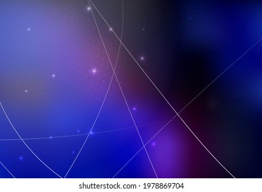 Dark Pink, Blue vector Blurred bubbles on abstract background with colorful gradient. Beautiful colored illustration with blurred circles in nature style. Simple design for your web site.