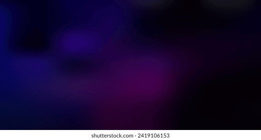 Fondo borroso oscuro rosa, vector azul. Ilustración moderna y elegante con gradiente. Muestra para tus diseños.