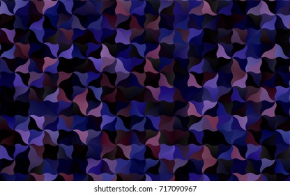 Dark Pink, Blue vector blurred template. Shining crooked illustration in a brand-new style. The pattern of blurred lines for your business design.
