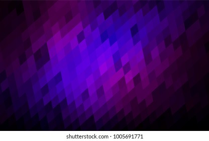 Dark Pink, Blue vector blurry rectangular background. Geometric background in square style with gradient. The pattern can be used for brand-new background.