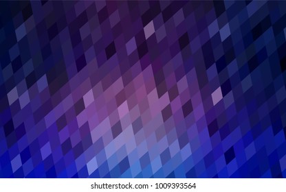 Dark Pink, Blue vector blurry rectangular background. Geometric background in square style with gradient. The pattern can be used for brand-new background.