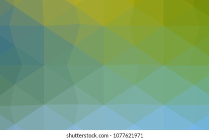 Dark Pink, Blue vector blurry triangle template. Colorful illustration in polygonal style with gradient. A completely new design for your business.