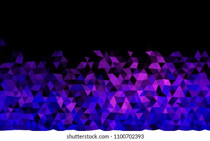 Dark Pink, Blue vector blurry triangle template. Colorful abstract illustration with gradient. Triangular pattern for your business design.