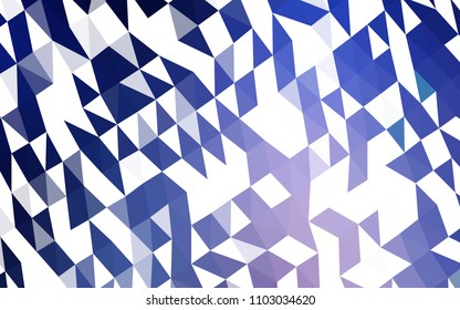 Dark Pink, Blue vector blurry triangle pattern. Shining illustration, which consist of triangles. The polygonal design can be used for your web site.