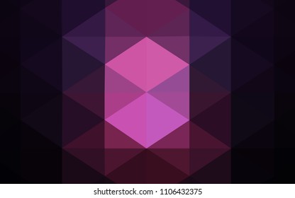 Dark Pink, Blue vector blurry triangle texture. Colorful illustration in abstract style with gradient. A completely new design for your business.