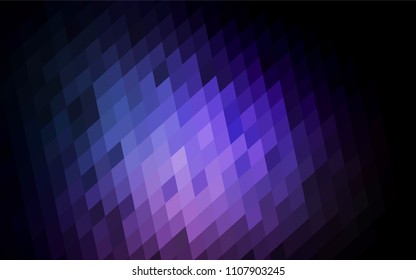 Dark Pink, Blue vector blurry rectangular background. Geometric background in square style with gradient. The pattern can be used for brand-new background.