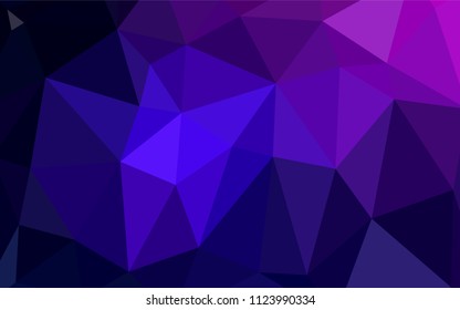 Dark Pink, Blue vector blurry triangle template. Creative illustration in halftone style with gradient. That new template can be used for your brand book.