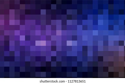 Dark Pink, Blue vector blurry rectangular background. Geometric background in square style with gradient. The pattern can be used for brand-new background.