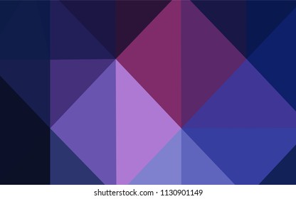 Dark Pink, Blue vector blurry triangle pattern. Shining colored illustration in a new style. That new template can be used for your brand book.