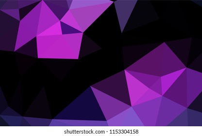 Dark Pink, Blue vector blurry hexagon template. A sample with polygonal shapes. The polygonal design can be used for your web site.