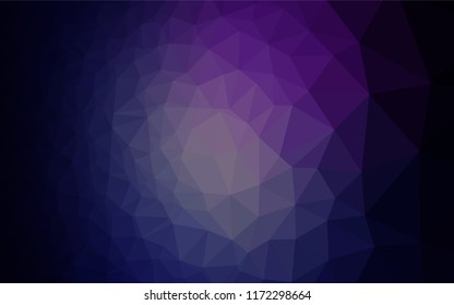 Dark Pink, Blue vector blurry hexagon texture. Geometric illustration in Origami style with gradient.  Triangular pattern for your business design.