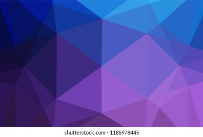 Dark Pink, Blue vector blurry hexagon template. Glitter abstract illustration with an elegant design. The completely new template can be used for your brand book.