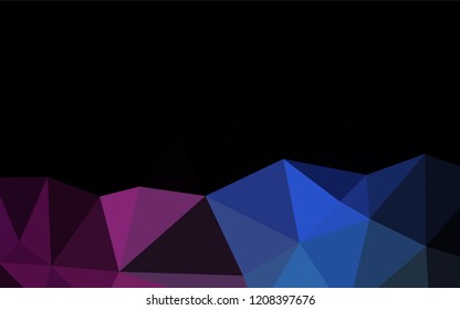 Dark Pink, Blue vector blurry hexagon pattern. An elegant bright illustration with gradient. Brand new style for your business design.