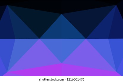 Dark Pink, Blue vector blurry hexagon texture. Colorful illustration in abstract style with gradient. The completely new template can be used for your brand book.