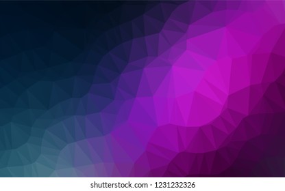 Dark Pink, Blue vector blurry hexagon texture. Colorful abstract illustration with gradient. The completely new template can be used for your brand book.