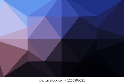 Dark Pink, Blue vector blurry hexagon template. Colorful abstract illustration with gradient. Brand new design for your business.