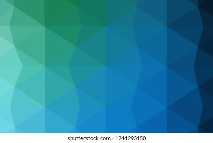 Dark Pink, Blue vector blurry triangle pattern. Triangular geometric sample with gradient.  The polygonal design can be used for your web site.