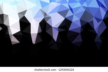 Dark Pink, Blue vector blurry triangle texture. Creative illustration in halftone style with gradient. Completely new design for your business.