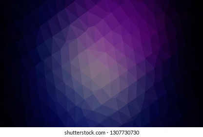 Dark Pink, Blue vector blurry triangle template. Creative illustration in halftone style with gradient. Brand new style for your business design.